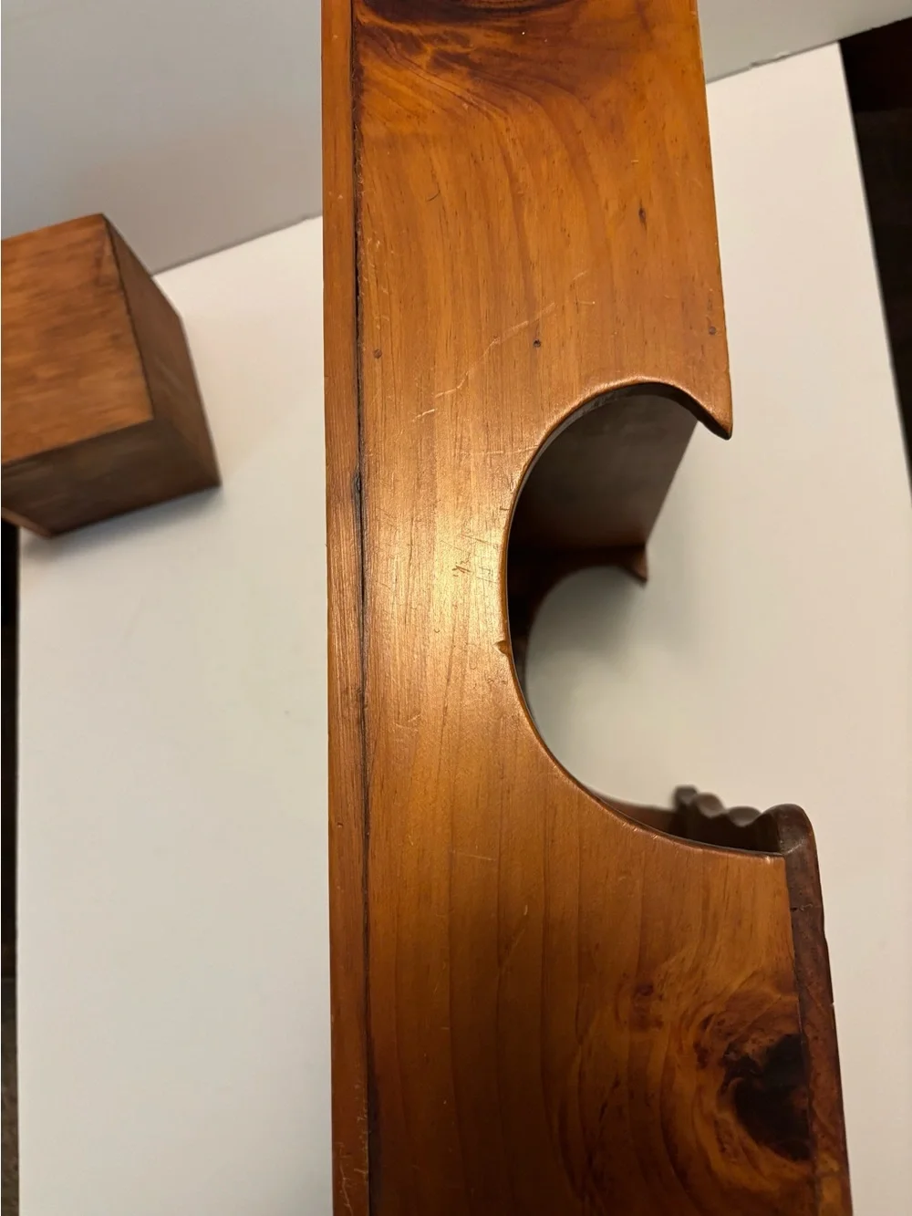 Vintage Wooden Spice Box/Apacathary-Inlay Fruit Tile Drawers-Wall Decor Storage